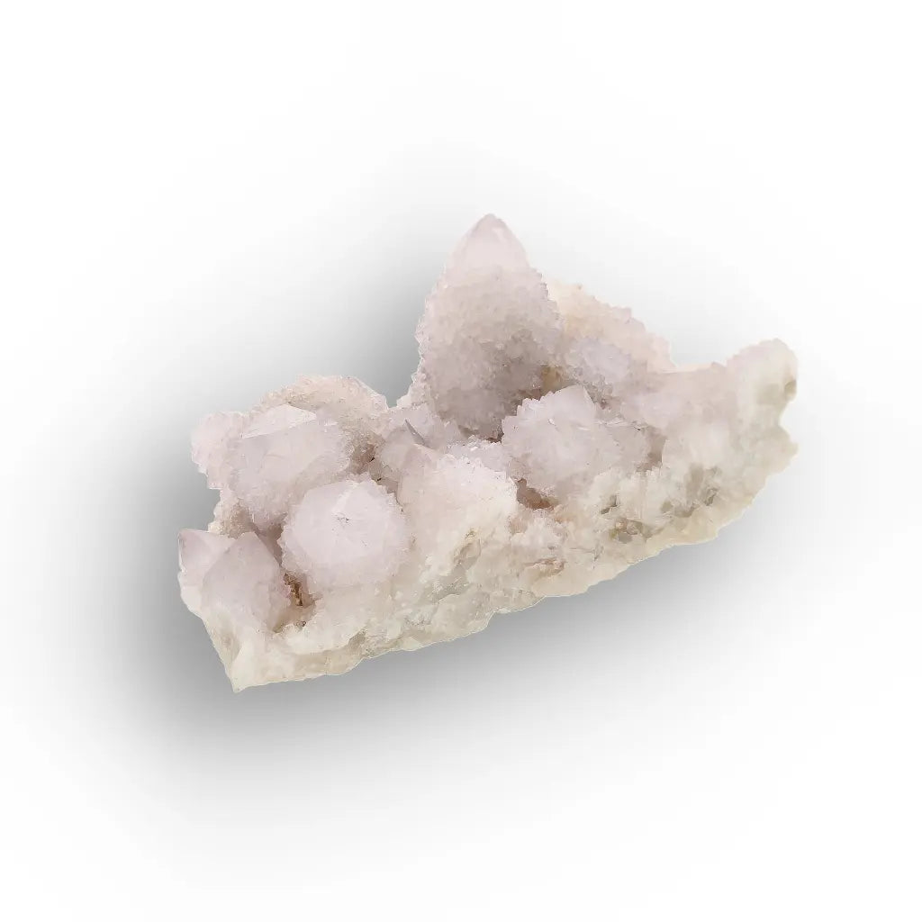 Get your Pale Blush Spirit Quartz Palm Stone Cluster online now or in store at Forever Gems in Franschhoek, South Africa