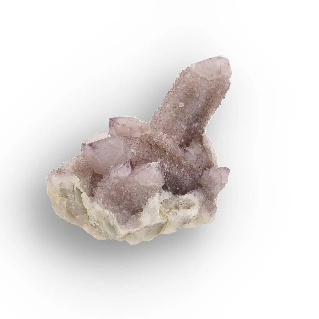 Deep Smoky Purple Spirit Quartz with Phantom Crystal Faces
