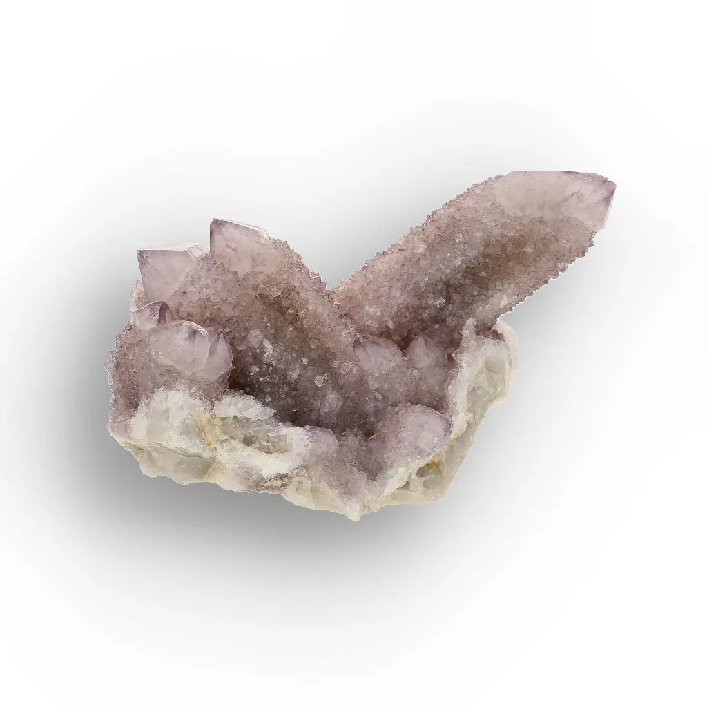 Deep Smoky Purple Spirit Quartz with Phantom Crystal Faces
