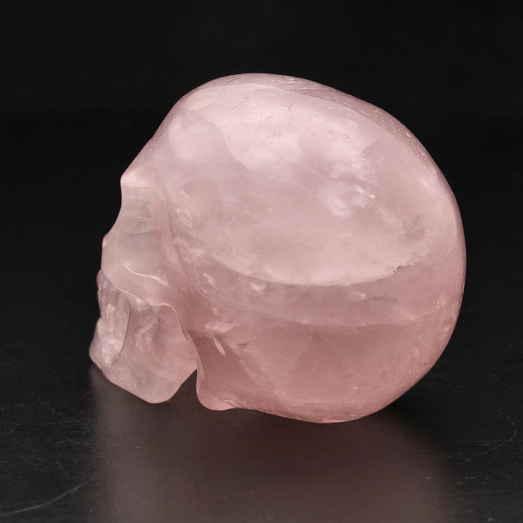 Buy your Sweetheart Rose Quartz Crystal Skull online now or in store at Forever Gems in Franschhoek, South Africa