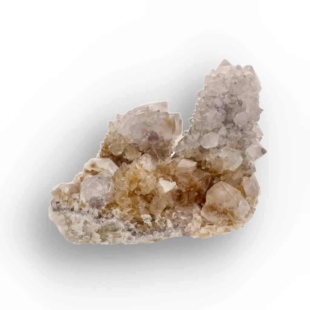 Bi-Colour Spirit Quartz with Amber and Lavender Tones