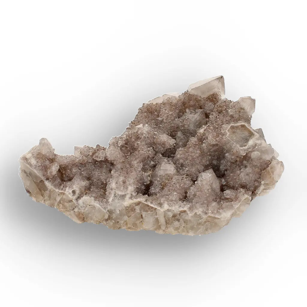 Smoky Iron-Rich Spirit Quartz with Hexagonal Crystal Structure