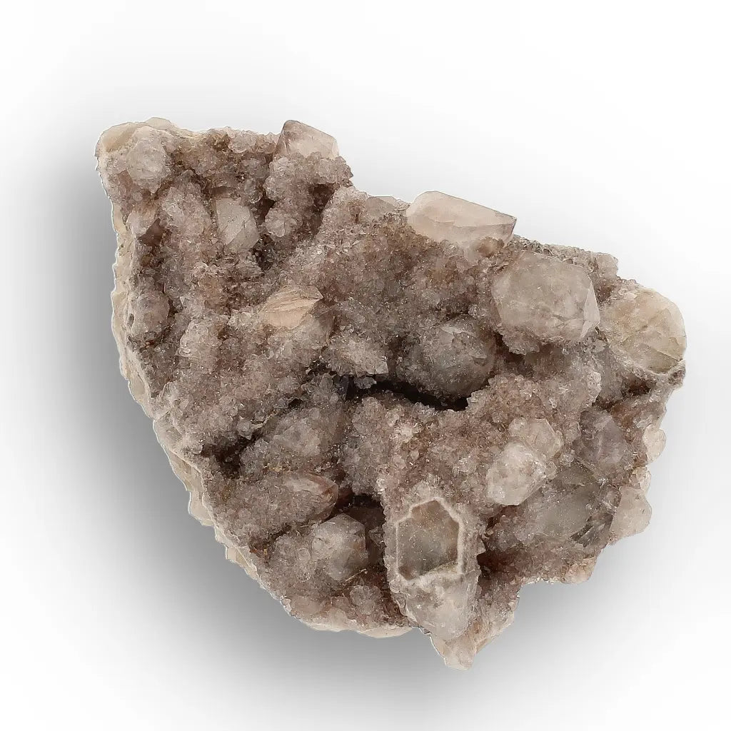 Smoky Iron-Rich Spirit Quartz with Hexagonal Crystal Structure