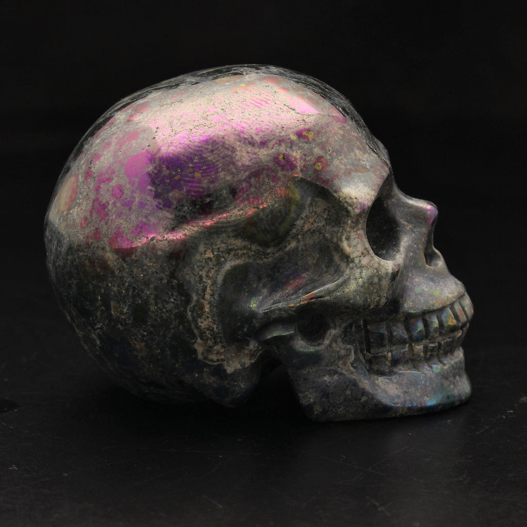 Buy your Aura Titanium Stone Crystal Skull online now or in store at Forever Gems in Franschhoek, South Africa