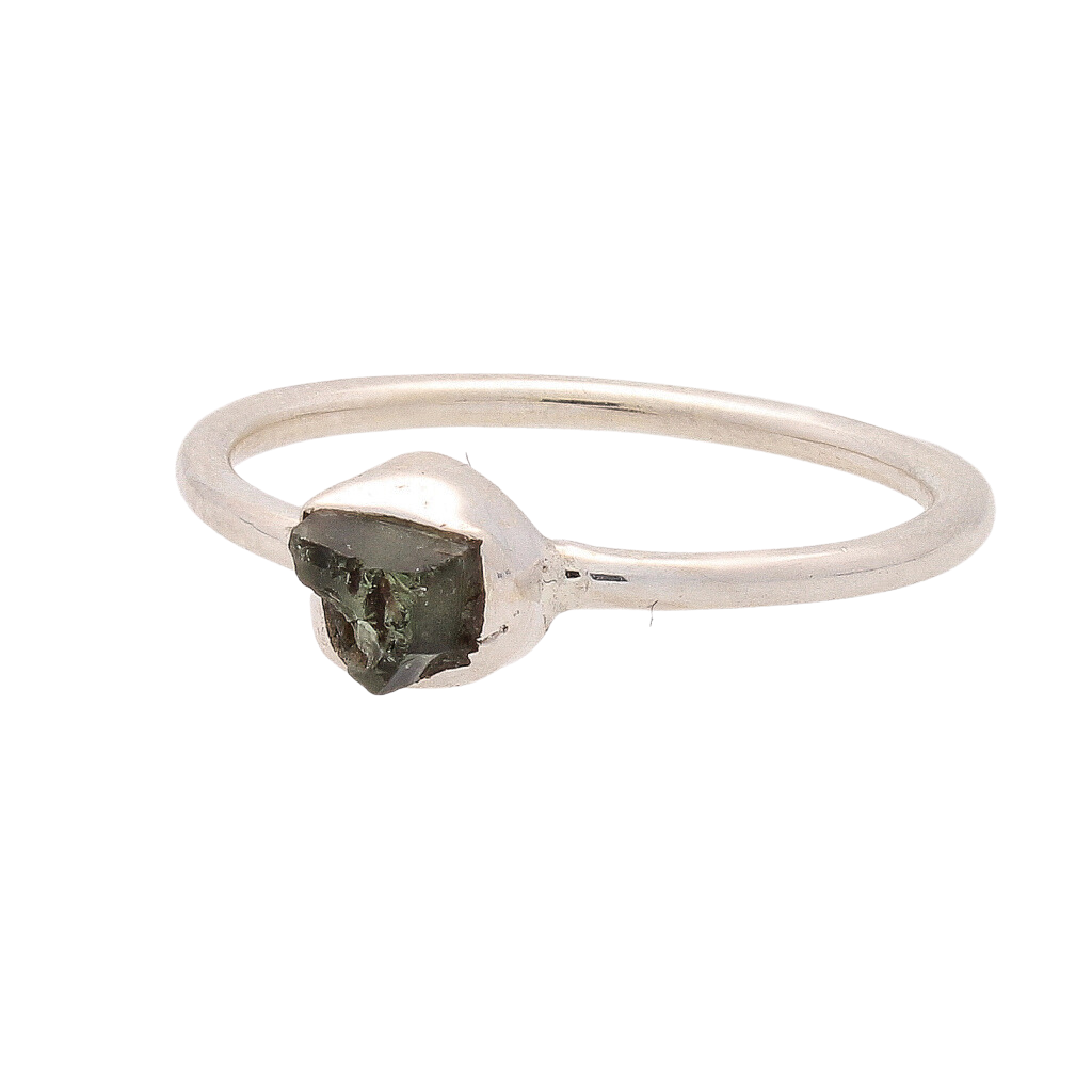 Buy your Moldavite Sterling Silver Ring - Size N½ online now or in store at Forever Gems in Franschhoek, South Africa