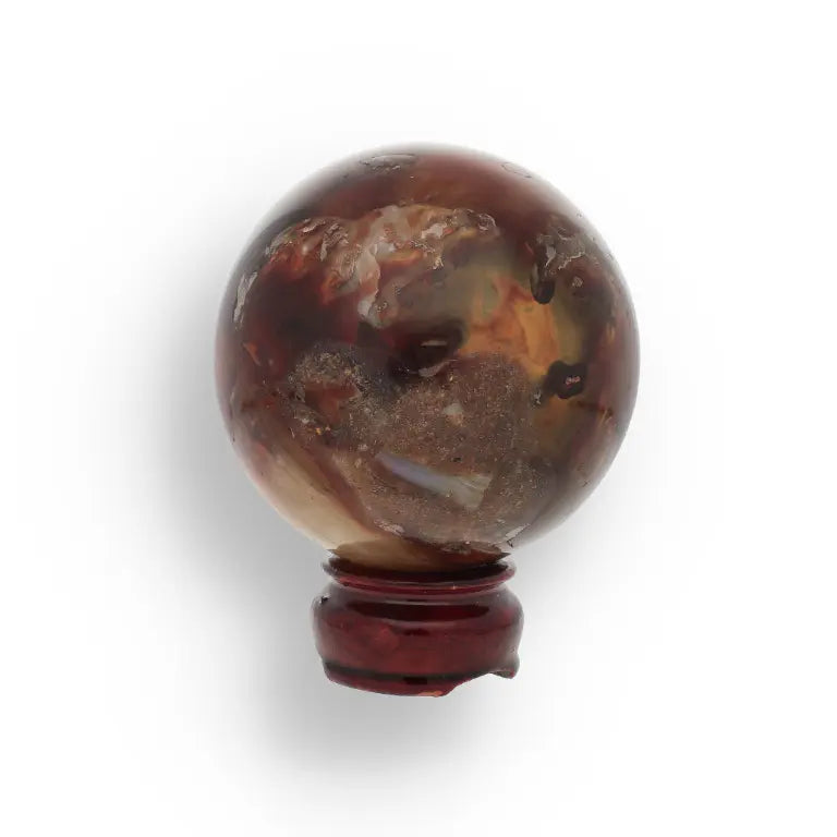 Get your Carnelian Sphere for Passion, Strength, and Confidence online now or in store at Forever Gems in Franschhoek, South Africa