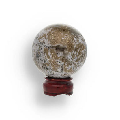 Get your Ocean Jasper Sphere - Polished Crystal Orb for Peace and Calmness online now or in store at Forever Gems in Franschhoek, South Africa