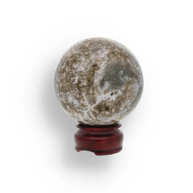 Get your Ocean Jasper Sphere - Polished Crystal Orb for Peace and Calmness online now or in store at Forever Gems in Franschhoek, South Africa