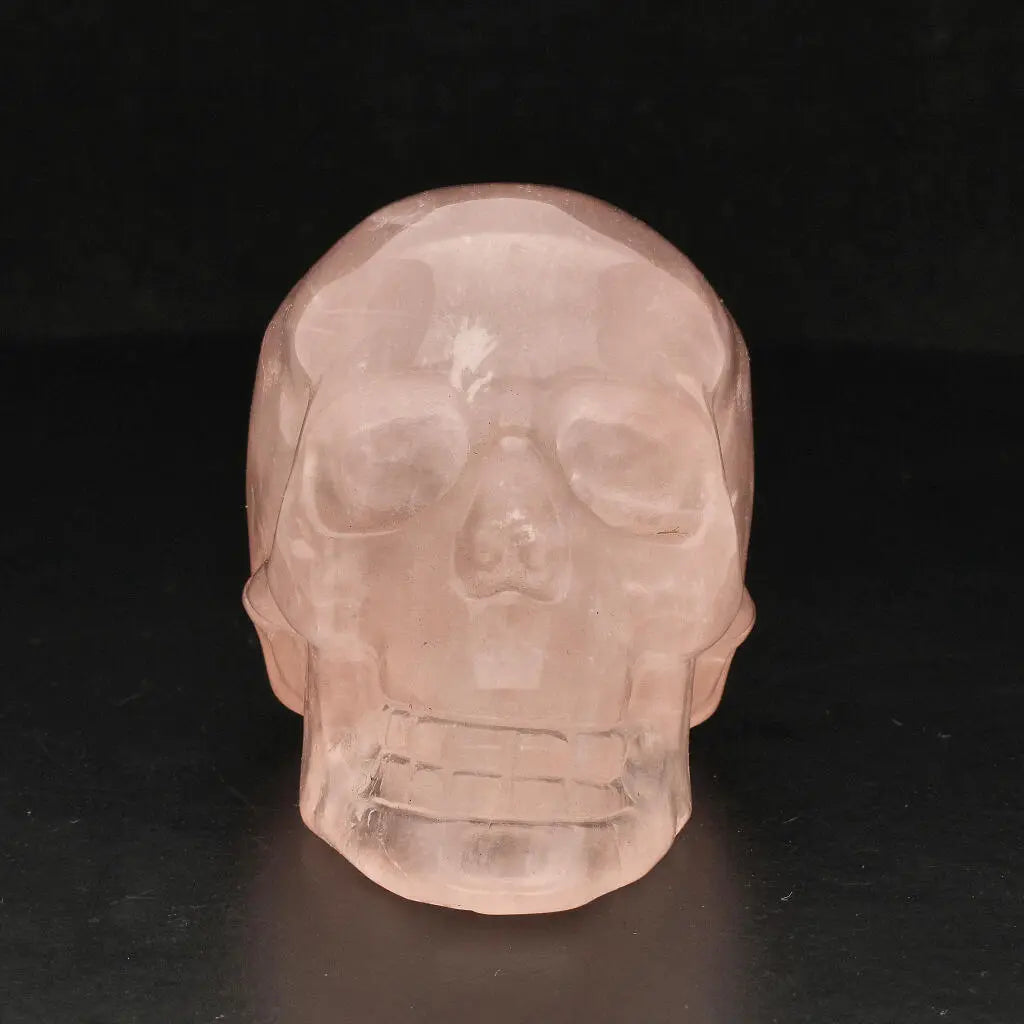 Buy your Crystal Clarity: Hand-Carved Rose Quartz Skull online now or in store at Forever Gems in Franschhoek, South Africa