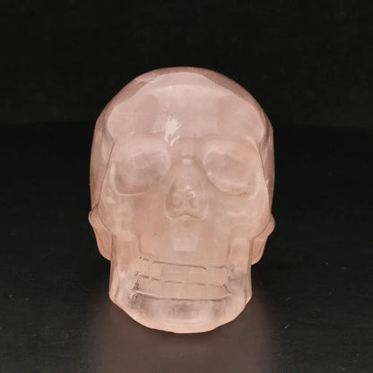 Buy your Crystal Clarity: Hand-Carved Rose Quartz Skull online now or in store at Forever Gems in Franschhoek, South Africa