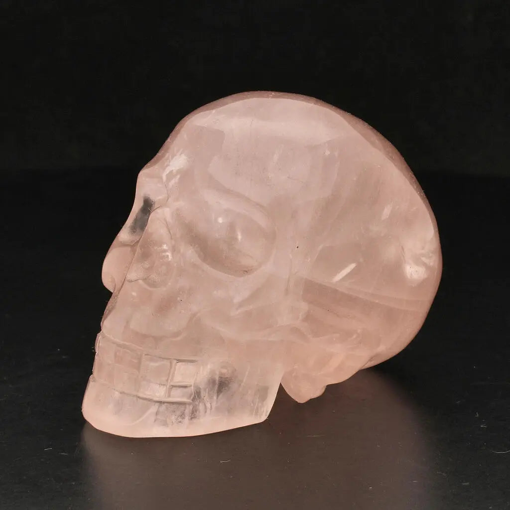 Buy your Crystal Clarity: Hand-Carved Rose Quartz Skull online now or in store at Forever Gems in Franschhoek, South Africa