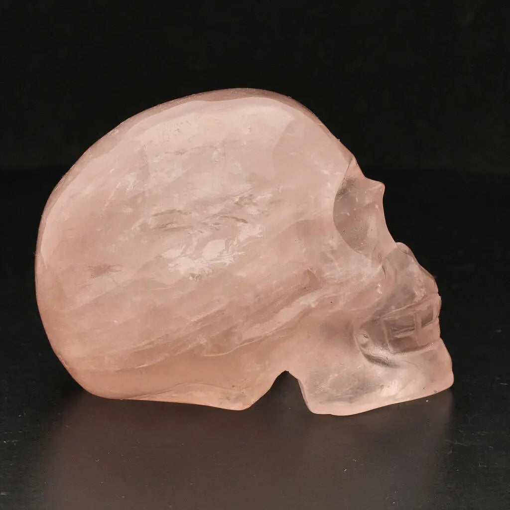 Buy your Skull of Serenity: Rose Quartz Crystal Masterpiece online now or in store at Forever Gems in Franschhoek, South Africa