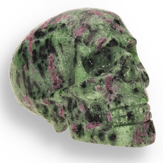Buy your Ruby Zoisite Skull: Fusion of Passion & Growth online now or in store at Forever Gems in Franschhoek, South Africa