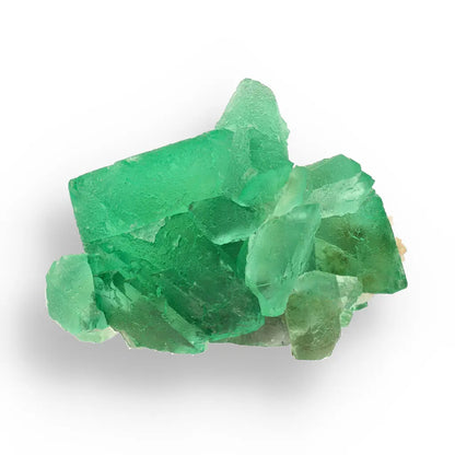 Get your Vibrant Green Fluorite Octahedral Crystal Cluster with Quartz - Riemvasmaak, Northern Cape, South Africa online now or in store at Forever Gems in Franschhoek, South Africa