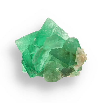 Get your Vibrant Green Fluorite Octahedral Crystal Cluster with Quartz - Riemvasmaak, Northern Cape, South Africa online now or in store at Forever Gems in Franschhoek, South Africa