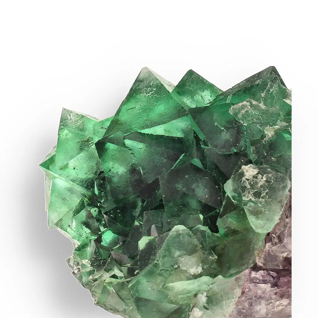 Get your Spectacular Green and Purple Fluorite Octahedral Crystal Cluster - Riemvasmaak, Northern Cape, South Africa online now or in store at Forever Gems in Franschhoek, South Africa