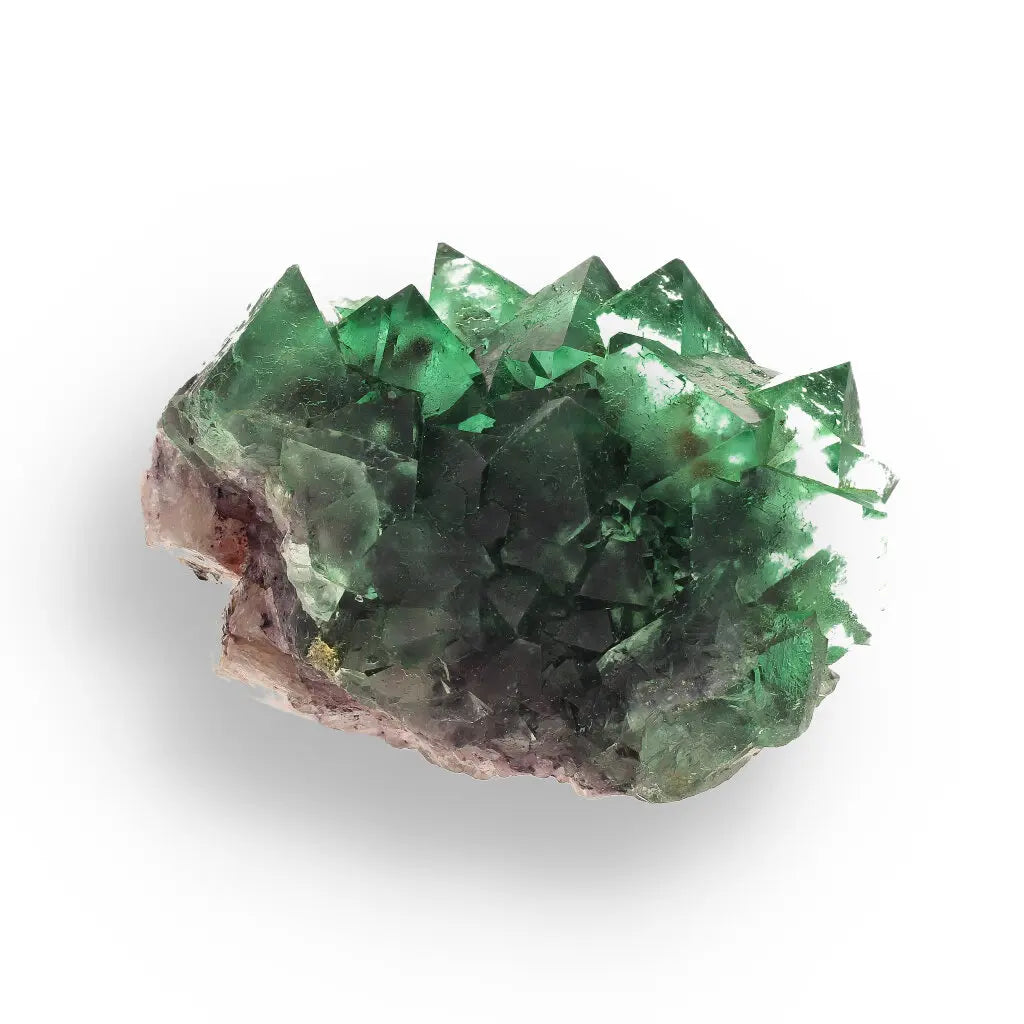 Get your Spectacular Green and Purple Fluorite Octahedral Crystal Cluster - Riemvasmaak, Northern Cape, South Africa online now or in store at Forever Gems in Franschhoek, South Africa