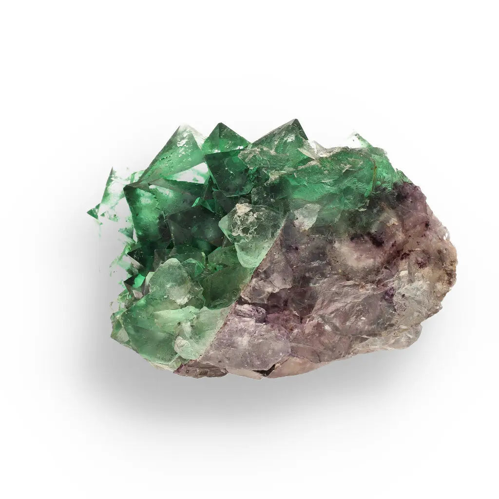 Get your Spectacular Green and Purple Fluorite Octahedral Crystal Cluster - Riemvasmaak, Northern Cape, South Africa online now or in store at Forever Gems in Franschhoek, South Africa