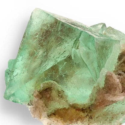 Get your Rare Green Fluorite Octahedral Crystal on Matrix - Riemvasmaak, Northern Cape, South Africa online now or in store at Forever Gems in Franschhoek, South Africa