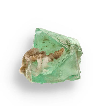Get your Rare Green Fluorite Octahedral Crystal on Matrix - Riemvasmaak, Northern Cape, South Africa online now or in store at Forever Gems in Franschhoek, South Africa