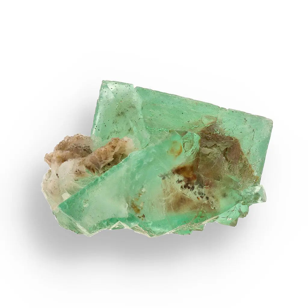 Get your Rare Green Fluorite Octahedral Crystal on Matrix - Riemvasmaak, Northern Cape, South Africa online now or in store at Forever Gems in Franschhoek, South Africa