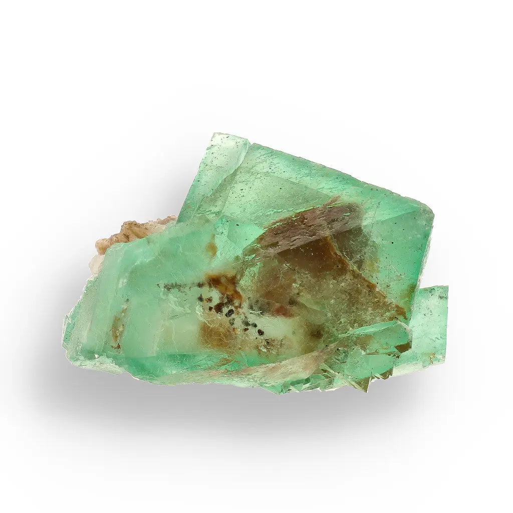 Get your Rare Green Fluorite Octahedral Crystal on Matrix - Riemvasmaak, Northern Cape, South Africa online now or in store at Forever Gems in Franschhoek, South Africa