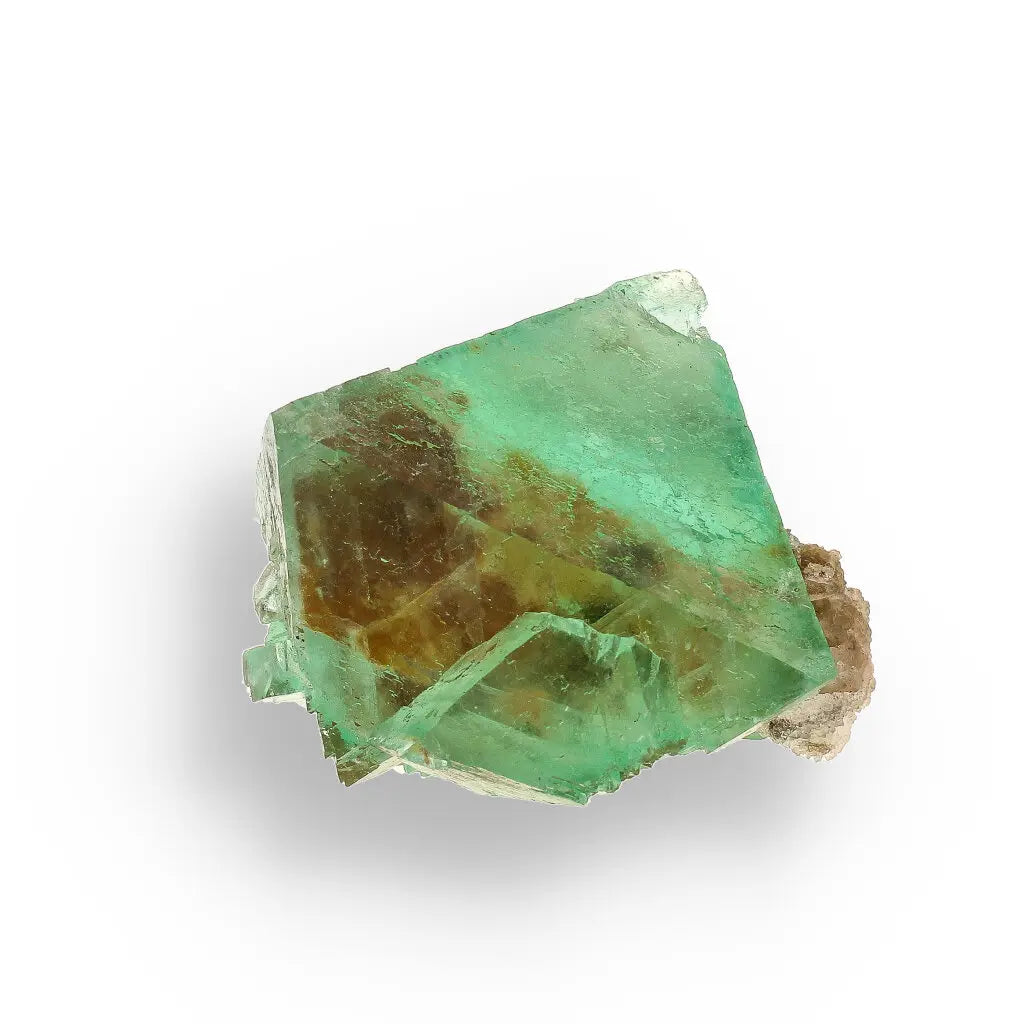 Get your Rare Green Fluorite Octahedral Crystal on Matrix - Riemvasmaak, Northern Cape, South Africa online now or in store at Forever Gems in Franschhoek, South Africa
