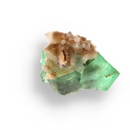 Get your Small Green Fluorite Octahedral Cluster with Purple Core and Quartz - Riemvasmaak, Northern Cape, South Africa online now or in store at Forever Gems in Franschhoek, South Africa