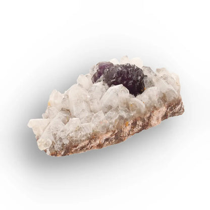 Vivid Purple Fluorite on Quartz from Steinkopf, South Africa