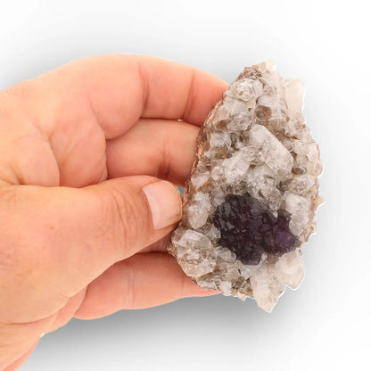 Vivid Purple Fluorite on Quartz from Steinkopf, South Africa