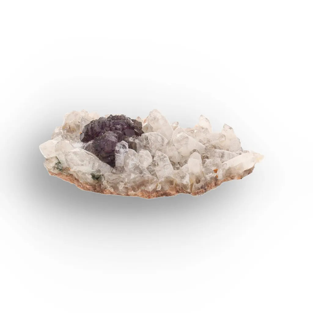 Vivid Purple Fluorite on Quartz from Steinkopf, South Africa