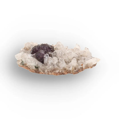Vivid Purple Fluorite on Quartz from Steinkopf, South Africa
