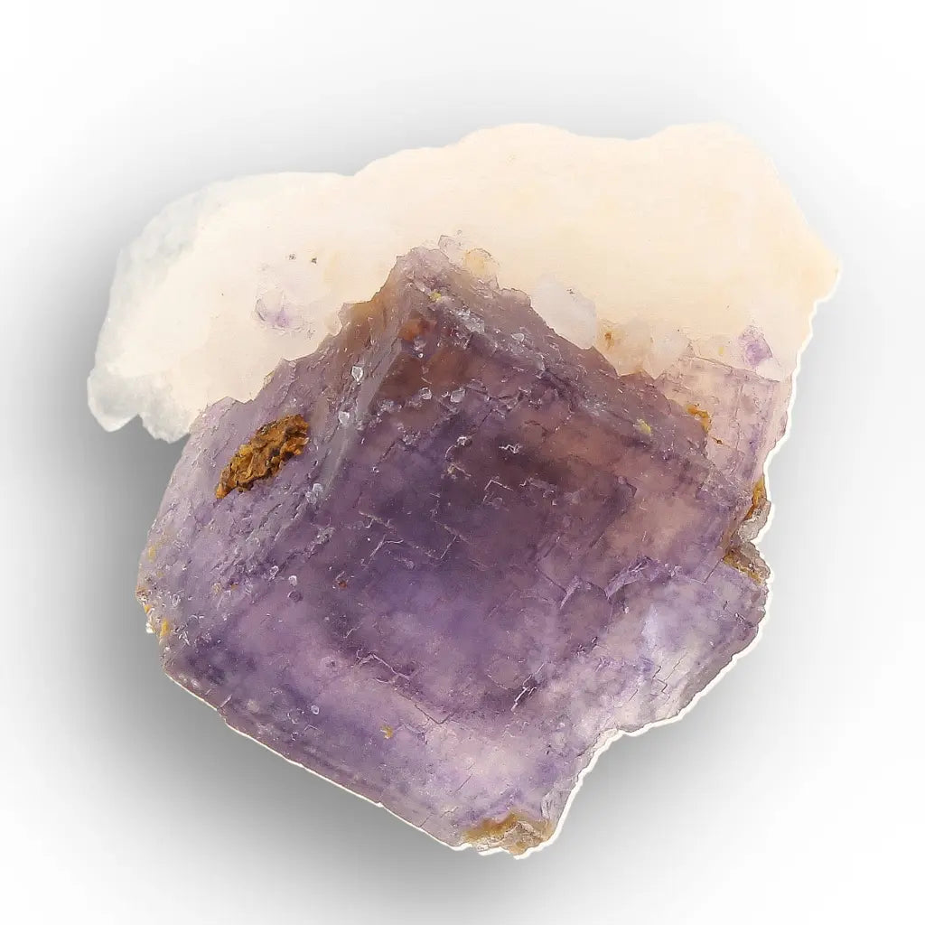 Striking Purple Fluorite on Quartz, Steinkopf South Africa