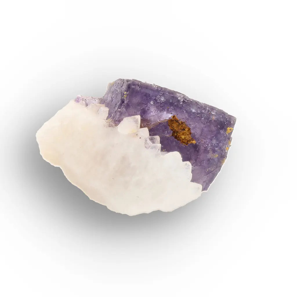 Striking Purple Fluorite on Quartz, Steinkopf South Africa