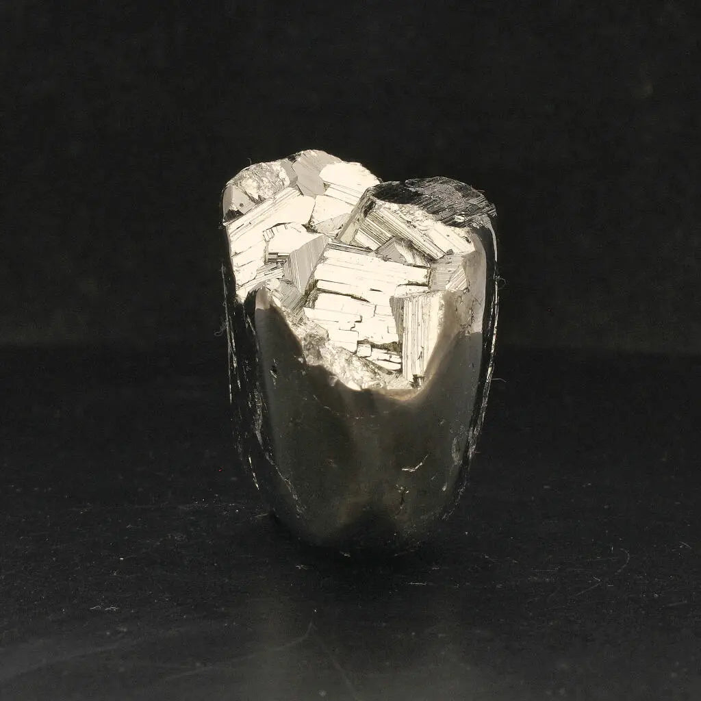 Buy your Unique Pyrite Carved Skull: Protection, Prosperity, and Ancient Magic online now or in store at Forever Gems in Franschhoek, South Africa