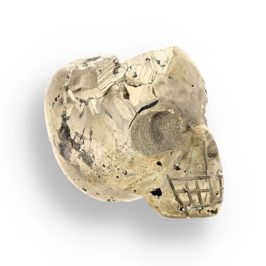 Get your Unique Pyrite Carved Skull: Protection, Prosperity, and Ancient Magic online now or in store at Forever Gems in Franschhoek, South Africa