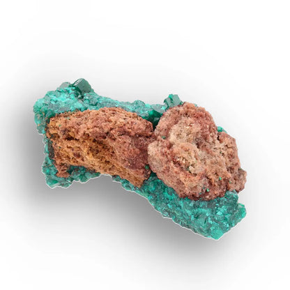 Dioptase Crystal Cluster on Matrix – Mindouli, Congo