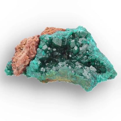 Dioptase Crystal Cluster on Matrix – Mindouli, Congo