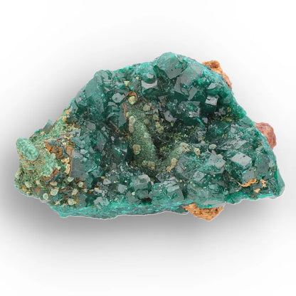 Dioptase and Malachite on Matrix – Mindouli, Congo