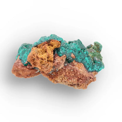 Dioptase and Malachite on Matrix – Mindouli, Congo