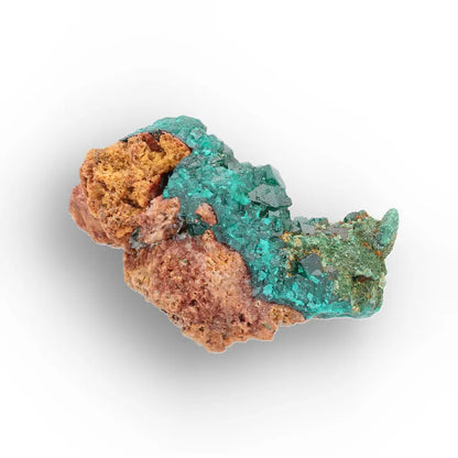 Dioptase and Malachite on Matrix – Mindouli, Congo