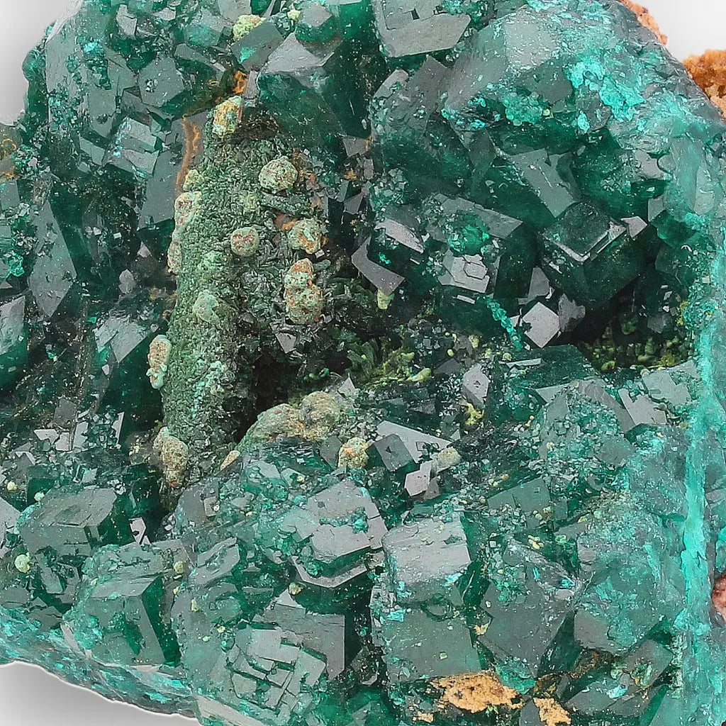 Dioptase and Malachite on Matrix – Mindouli, Congo