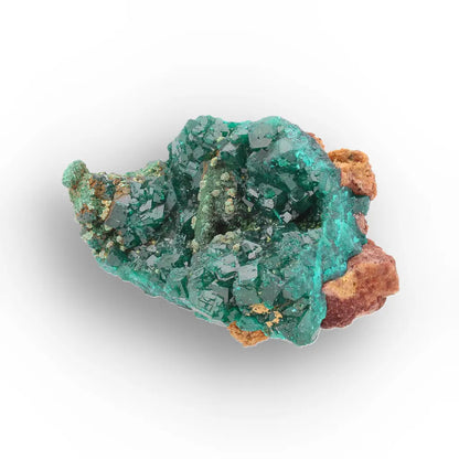Dioptase and Malachite on Matrix – Mindouli, Congo