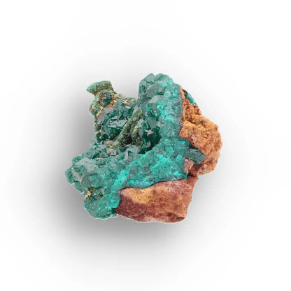 Dioptase and Malachite on Matrix – Mindouli, Congo