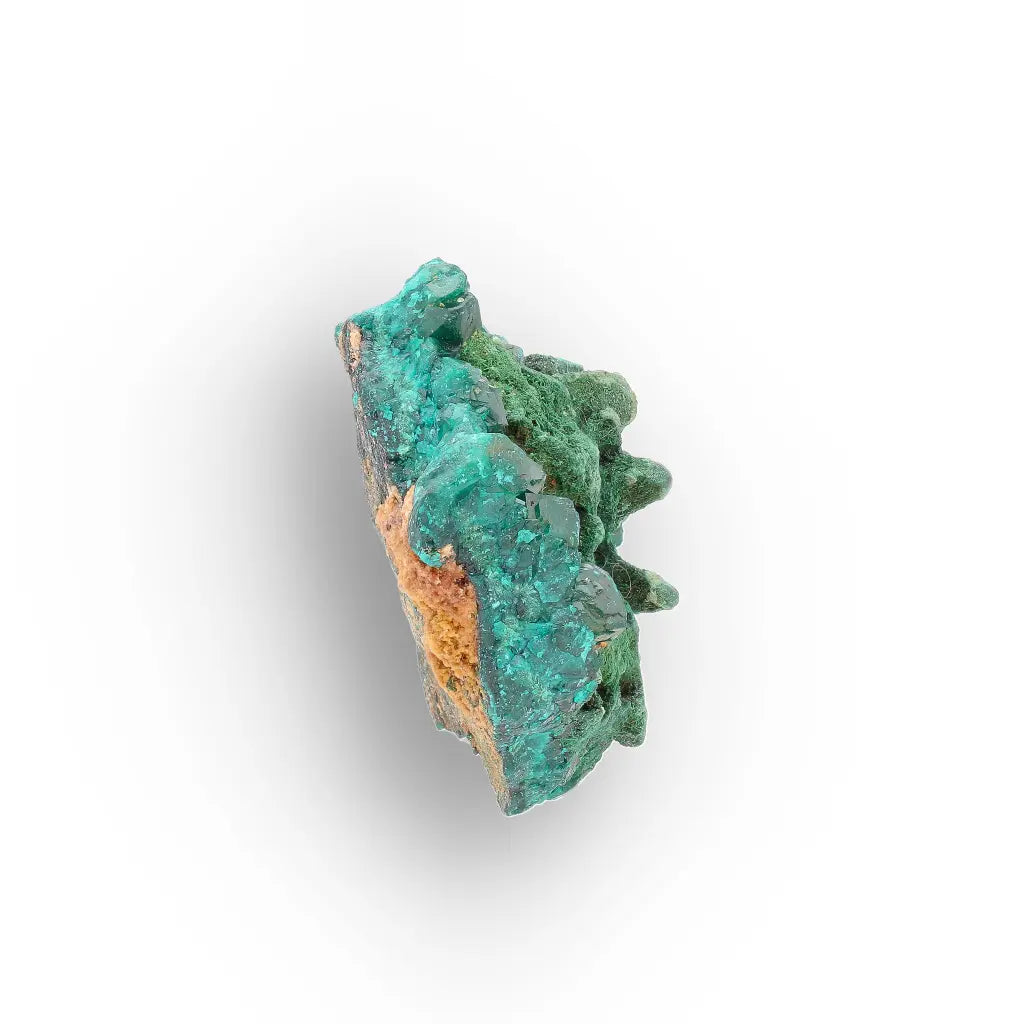 Dioptase and Malachite on Matrix – Mindouli, Congo