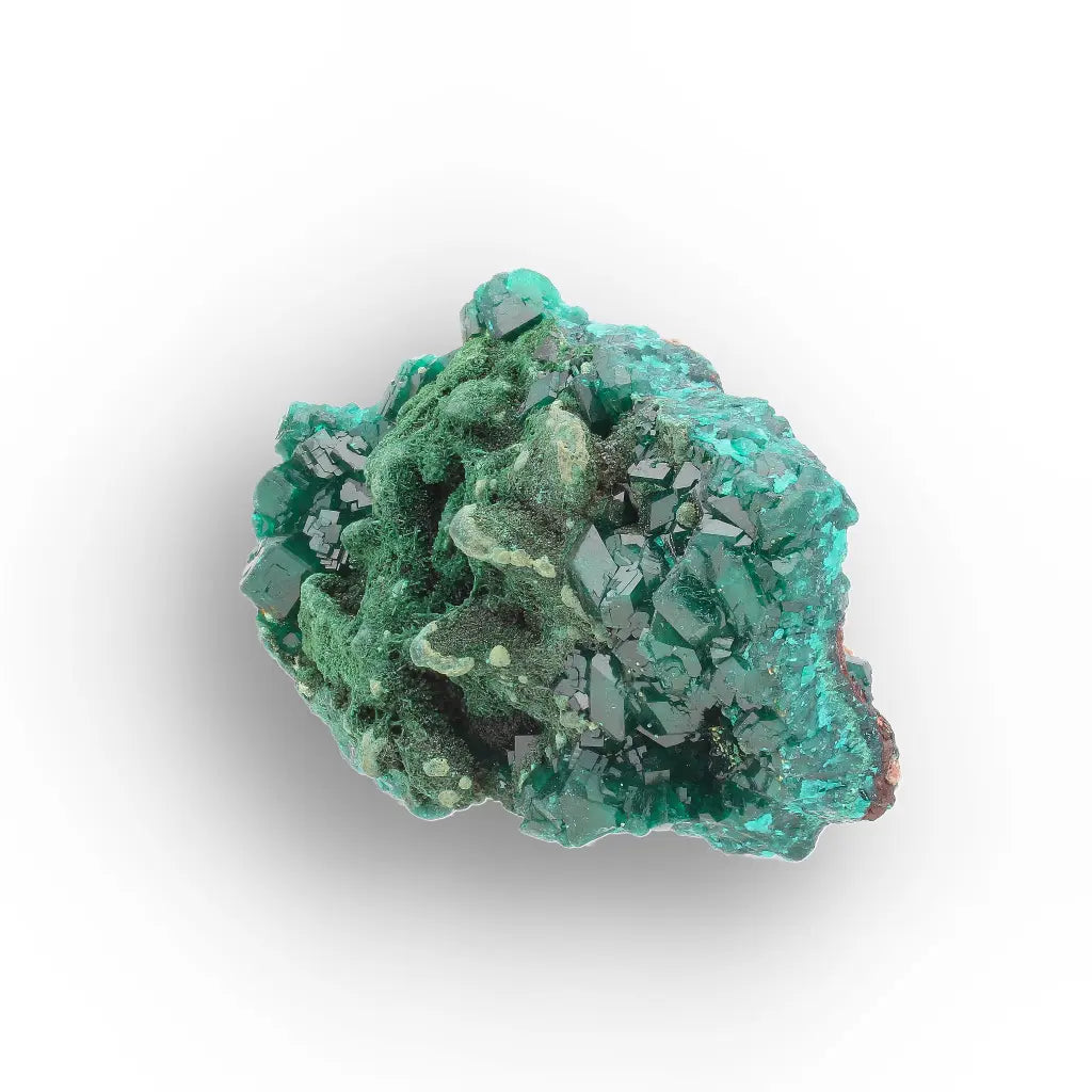 Dioptase and Malachite on Matrix – Mindouli, Congo
