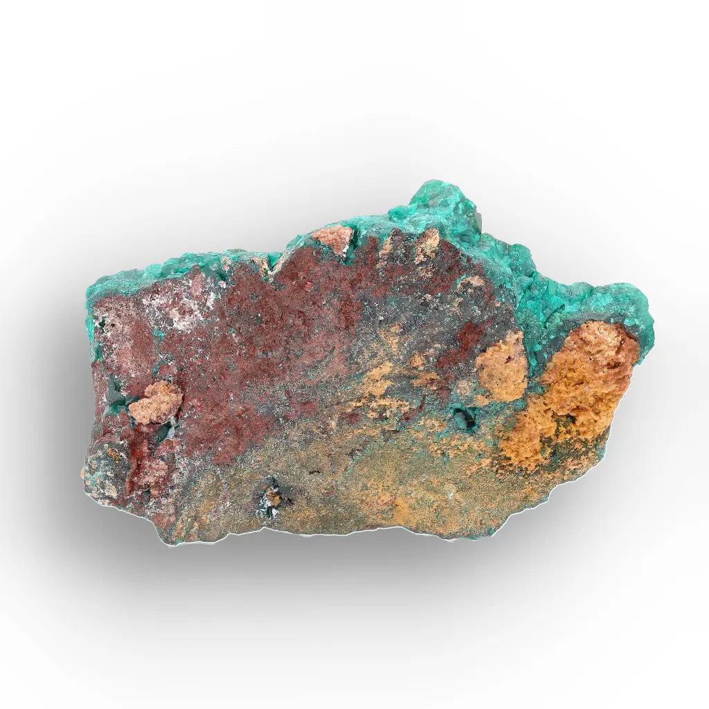 Dioptase and Malachite on Matrix – Mindouli, Congo