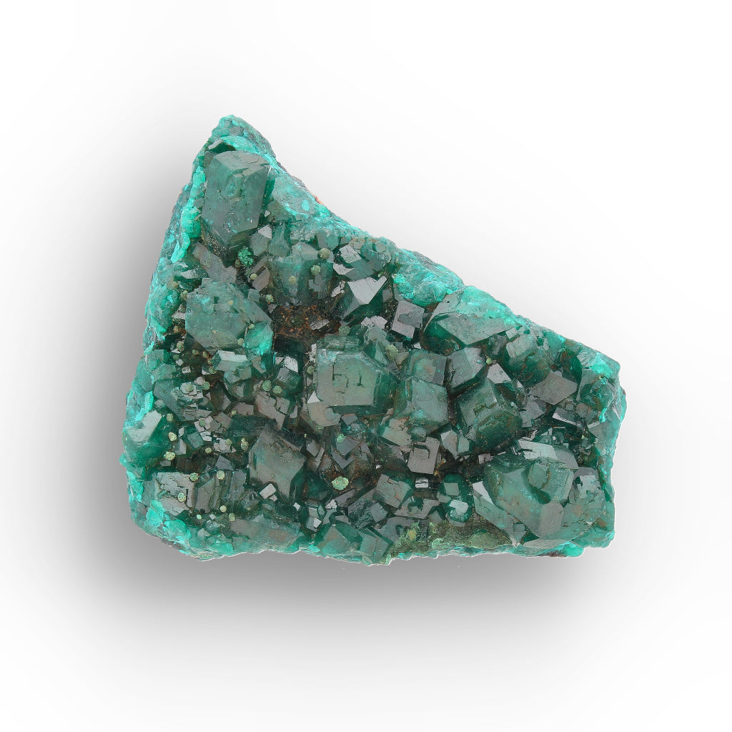 Dioptase Crystal Cluster on Matrix – Congo Mineral Specimen