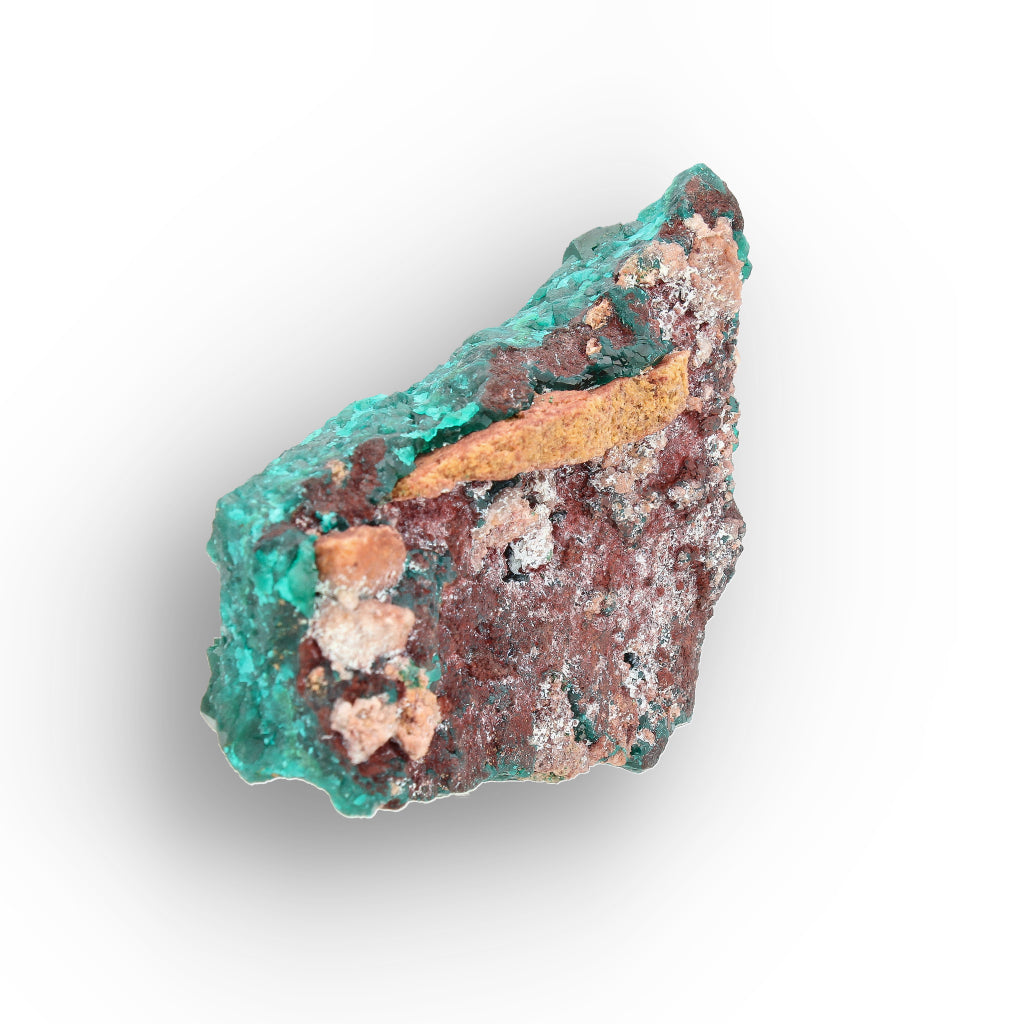 Dioptase Crystal Cluster on Matrix – Congo Mineral Specimen