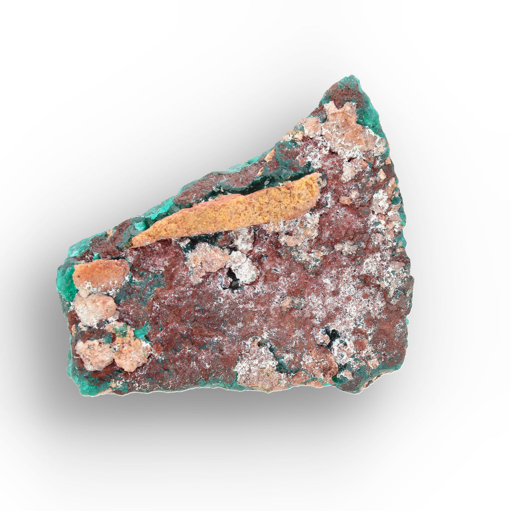 Dioptase Crystal Cluster on Matrix – Congo Mineral Specimen